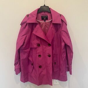 Pink London Fog peacoat